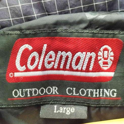 コールマン COLEMAN OUTDDOOR CLOTHING グラフチェック フェザー ダウン ジャケット 裾ドローコード メンズ import:L